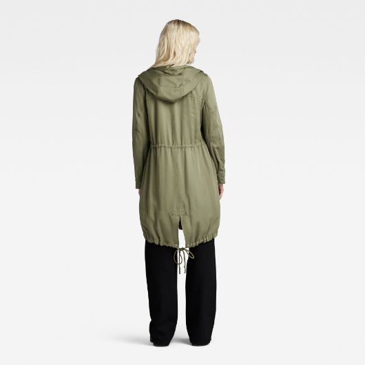 Снимка на G-STAR RAW WOMEN'S FLUID FISHTAIL HOODED PARKA