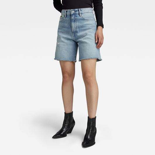 Снимка на G-STAR RAW WOMEN'S HIGH BERMUDA SHORT RAW EDGE