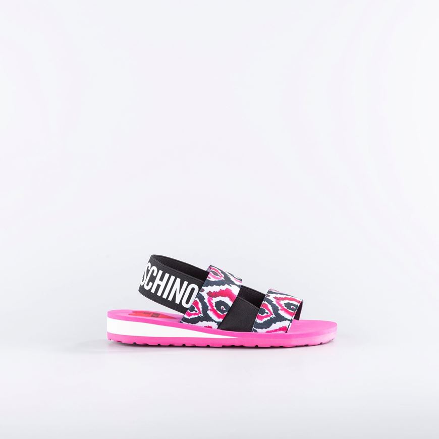 Снимка на LOVE MOSCHINO WOMEN'S TIE DYE ELASTIC SANDALS