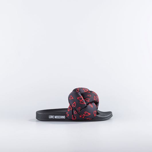 Снимка на LOVE MOSCHINO WOMEN'S FOULARD SLIDES