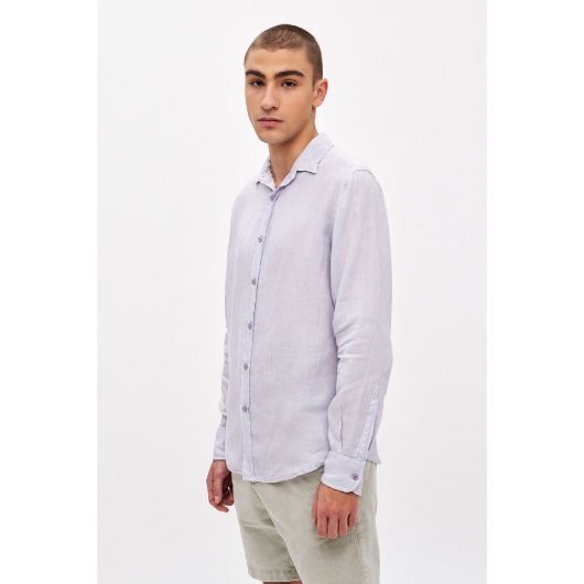 Снимка на DIRTY LAUNDRY MEN'S CLASSIC LINEN SHIRT