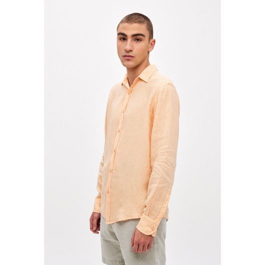 Снимка на DIRTY LAUNDRY MEN'S CLASSIC LINEN SHIRT