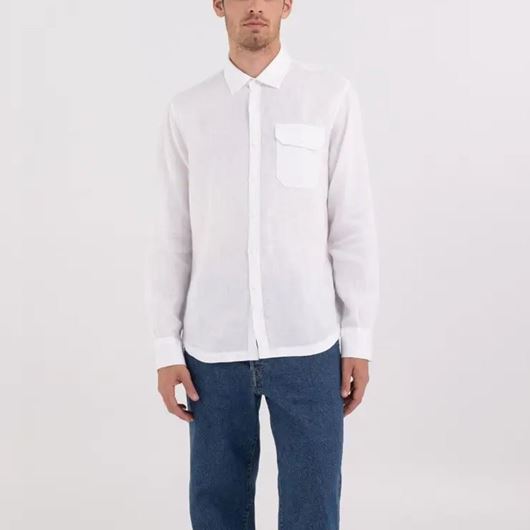 Снимка на REPLAY MEN'S REGULAR FIT SHIRT IN LINEN WITH POCKET