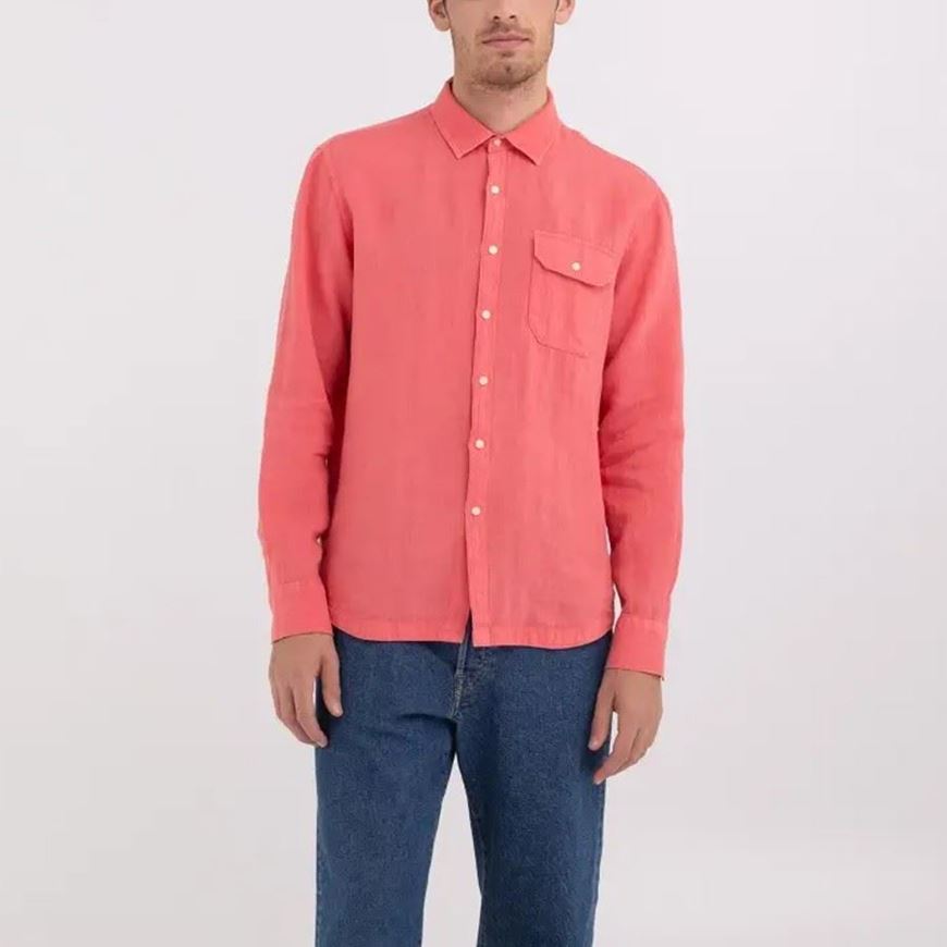 Снимка на REPLAY MEN'S REGULAR FIT SHIRT IN LINEN WITH POCKET