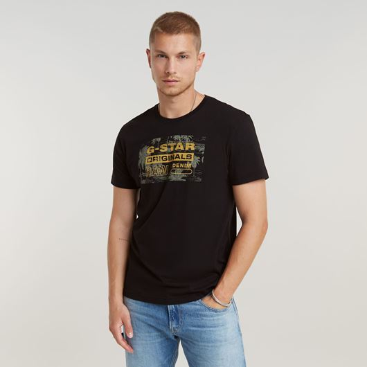 Снимка на G-STAR RAW MEN'S FRAMED PALM ORIGINALS T-SHIRT