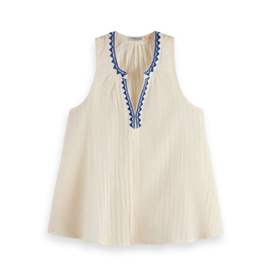 Снимка на SCOTCH&SODA WOMEN'S TANK TOP WITH TAPE DETAIL