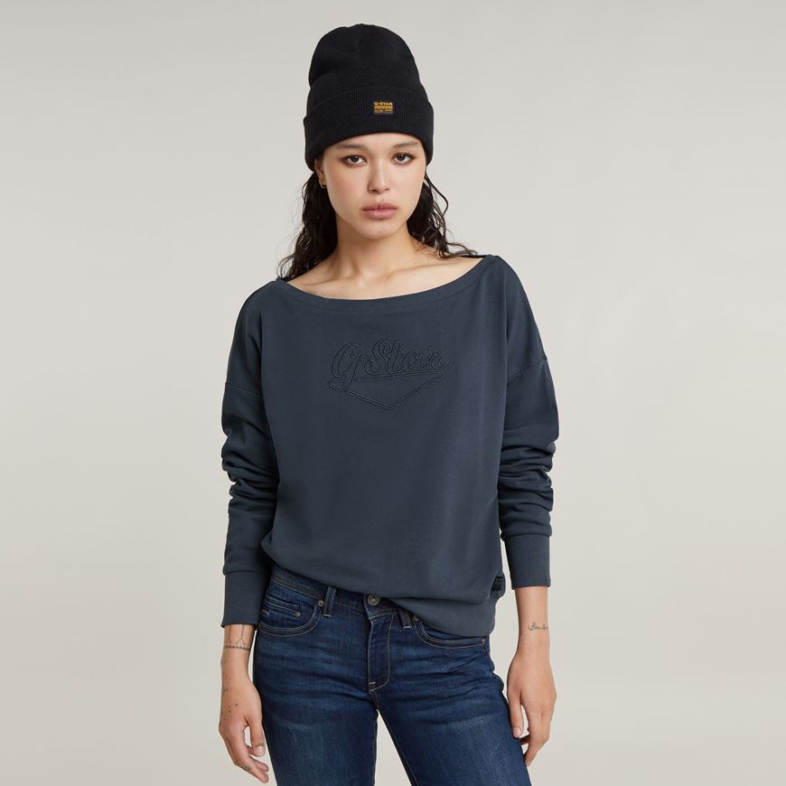 Снимка на G-STAR RAW WOMEN'S BOAT NECK LOOSE SWEATER