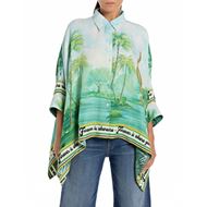 Снимка на REPLAY WOMEN'S RELAXED VISCOSE SHIRT WITH ALL-OVER PRINT