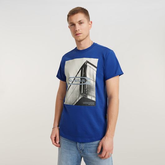 Снимка на G-STAR RAW MEN'S HQ OLDSKOOL LOGO LASH T-SHIRT