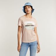 Снимка на G-STAR RAW WOMEN'S ABSTRACT WATER COLOR PRINT TOP 