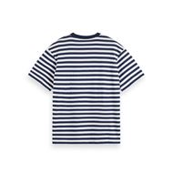 Снимка на SCOTCH&SODA MEN'S CORE - THE FREE SPIRIT PEACE BIRD STRIPED T-SHIRT