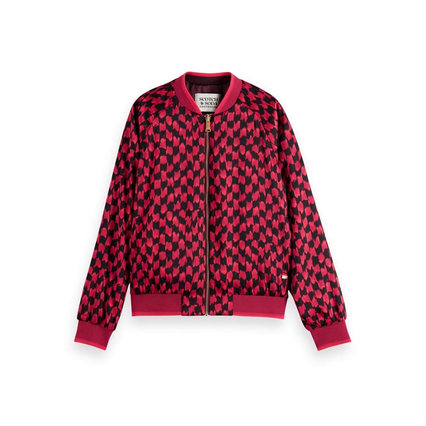 Снимка на SCOTCH&SODA WOMEN'S PRINTED REVERSIBLE BOMBER JACKET