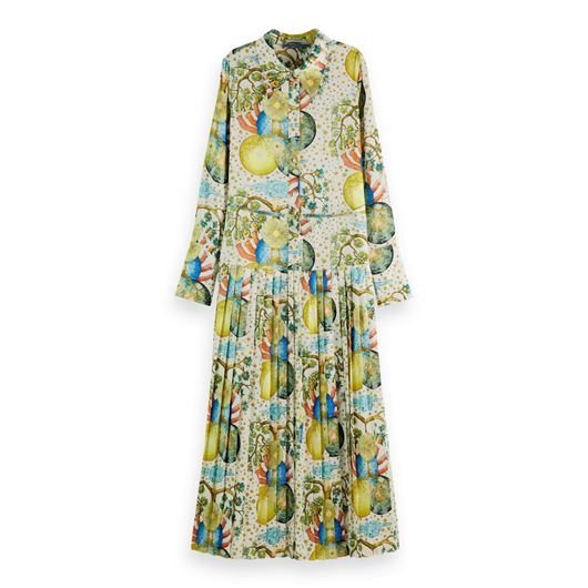 Снимка на SCOTCH&SODA WOMEN'S MAXI PLEATED DRESS EMBASSY PRINT