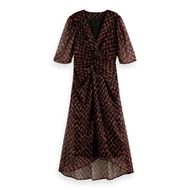 Снимка на SCOTCH&SODA WOMEN'S MIDI DRESS WITH DRAPED KNOT DETAIL AND LUREX