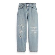 Снимка на SCOTCH&SODA WOMEN'S THE TIDE BALLOON FIT JEANS — STORY REPAIR