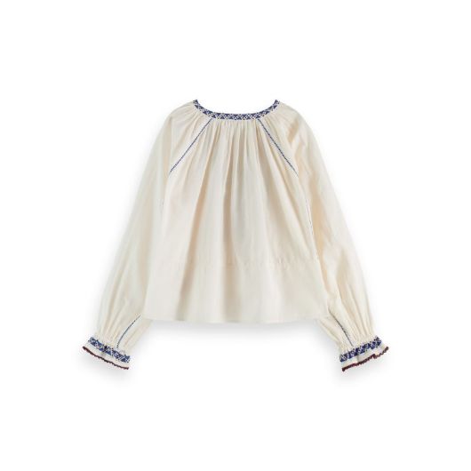 Снимка на SCOTCH&SODA WOMEN'S TOP WITH EMBROIDERY DETAILS