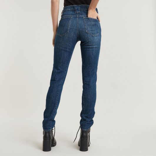 Снимка на G-STAR RAW WOMEN'S ACE 2.0 BIKER SLIM STRAIGHT JEANS