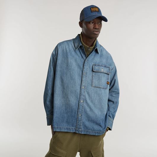 Снимка на G-STAR RAW MEN'S BOXY FIT FLAP POCKET SHIRT