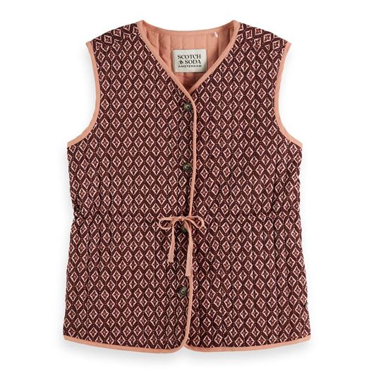 Снимка на SCOTCH&SODA WOMEN'S BLOCK PRINT GILET