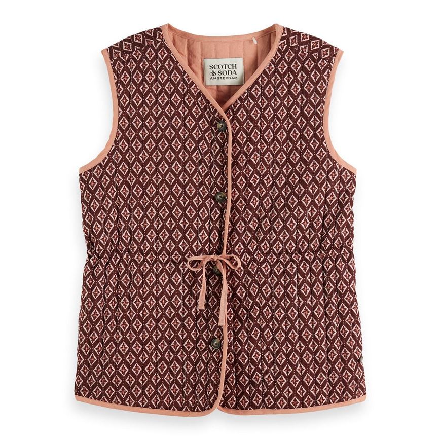 Снимка на SCOTCH&SODA WOMEN'S BLOCK PRINT GILET