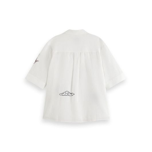 Снимка на SCOTCH&SODA WOMEN'S SS SHIRT WITH EMBROIDERY