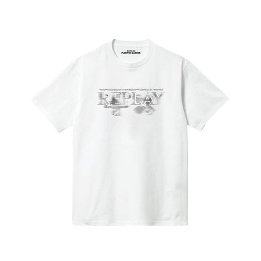 Снимка на REPLAY MEN'S "WAVE CODE" CREW-NECK T-SHIRT WITH REPLAY X MARTIN GARRIX GRAPHICS