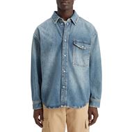 Снимка на SCOTCH&SODA MEN'S OVERSIZED WASHED DENIM SHIRT - FRISCO NIGHTS