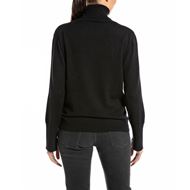 Снимка на REPLAY WOMEN'S RELAXED TURTLENECK PULLOVER IN WOOL AND CASHMERE BLEND