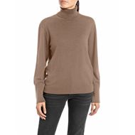 Снимка на REPLAY WOMEN'S RELAXED TURTLENECK PULLOVER IN WOOL AND CASHMERE BLEND