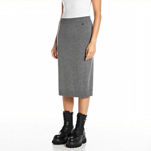 Снимка на REPLAY WOMEN'S WOOL AND CASHMERE-BLEND MIDI SKIRT