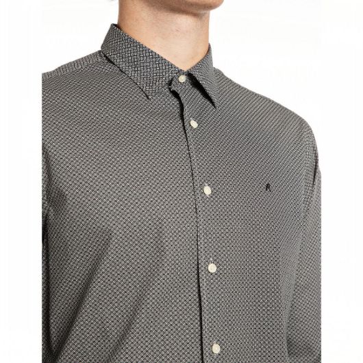 Снимка на REPLAY MEN'S POPLIN SHIRT WITH ALL OVER PRINT