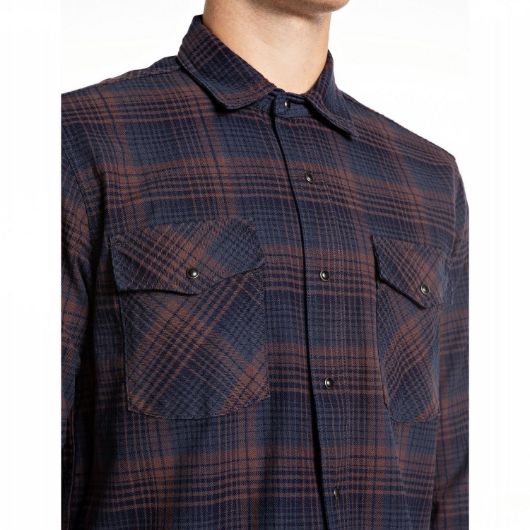 Снимка на REPLAY MEN'S INDIGO CHECKED COTTON SHIRT