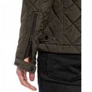 Picture of REPLAY MEN'S FULL-ZIP QUILTED JACKET IN DARK OLIVE 6