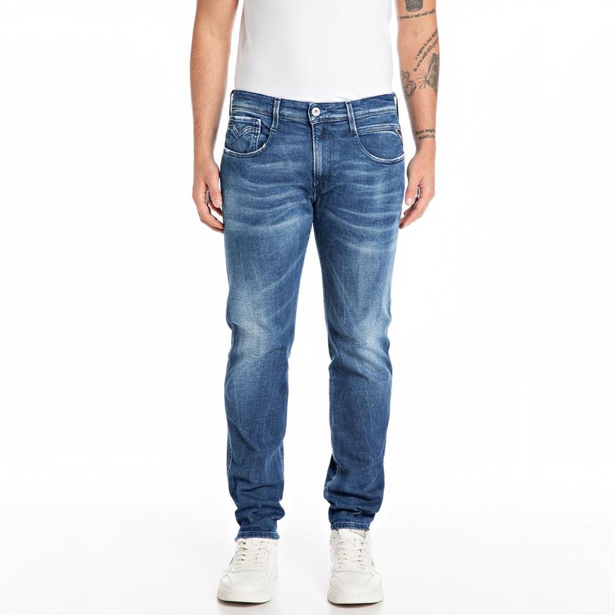 Снимка на REPLAY MEN'S SLIM FIT ANBASS GLACIER BLUES JEANS