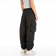 Снимка на REPLAY WOMEN'S CARGO TROUSERS IN TWILL