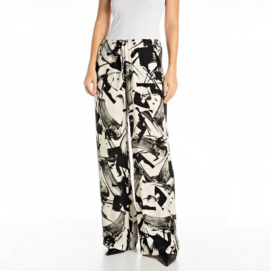 Снимка на REPLAY WOMEN'S PRINTED PYJAMA-STYLE TROUSERS