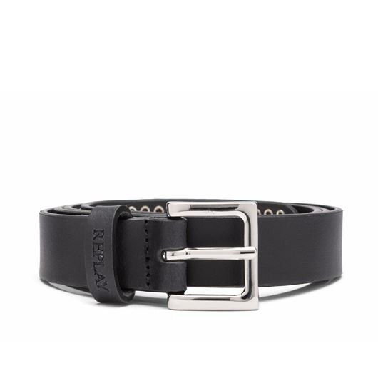 Снимка на REPLAY WOMEN'S SPLIT LEATHER BELT WITH STUDS