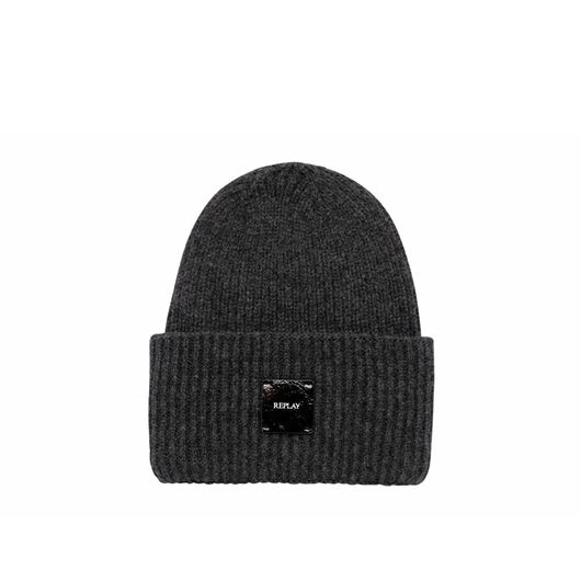 Снимка на REPLAY WOMEN'S KNITTED BEANIE WITH TURN-UP