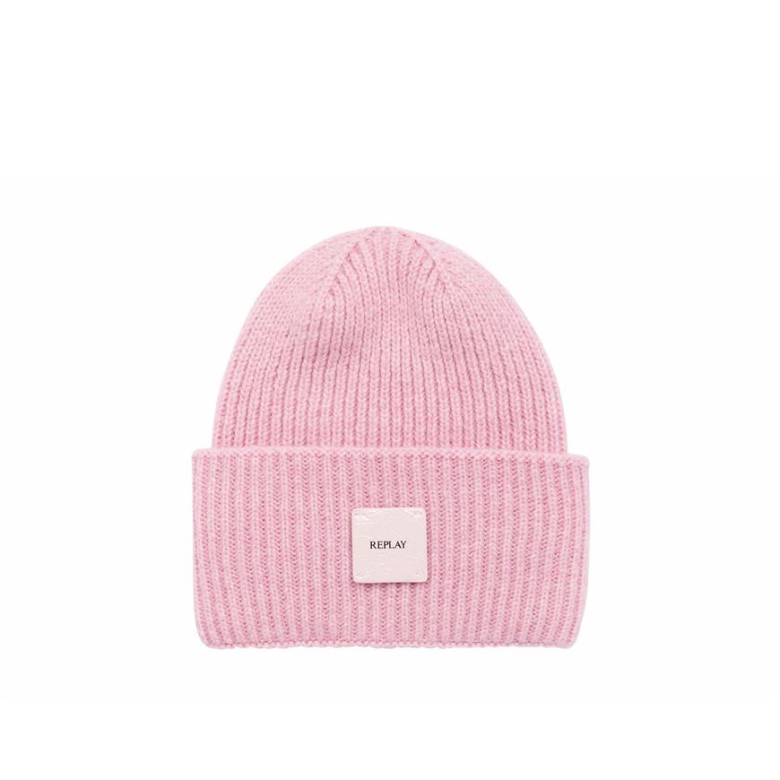 Снимка на REPLAY WOMEN'S KNITTED BEANIE WITH TURN-UP