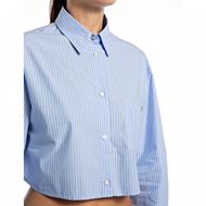 Снимка на REPLAY WOMEN'S CROPPED SHIRT IN STRIPED POPLIN