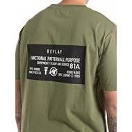 Снимка на REPLAY MEN'S JERSEY T-SHIRT WITH PRINT ON CHEST