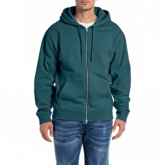 Снимка на REPLAY MEN'S ORGANIC COTTON HOODIE WITH ZIPPER