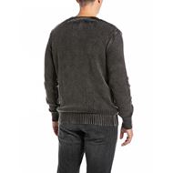 Снимка на REPLAY MEN'S CREWNECK RIBBED PULLOVER WITH BUTTONS