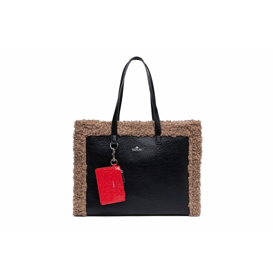 Снимка на REPLAY WOMEN'S SHOPPING BAG WITH SHEARLING EFFECT