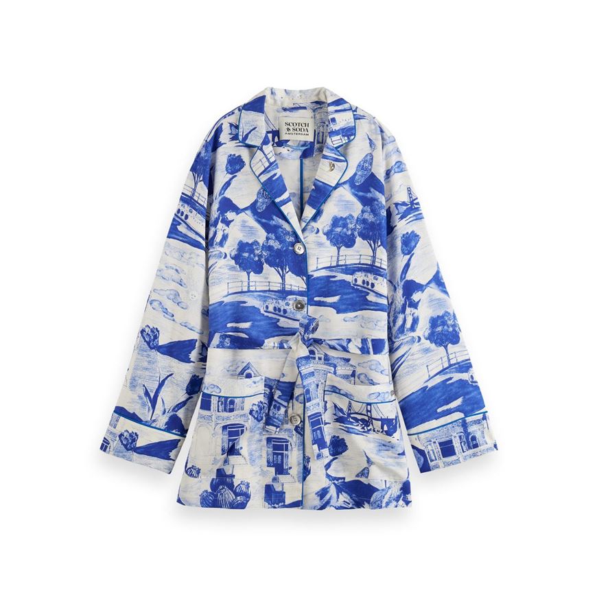 Снимка на SCOTCH&SODA WOMEN'S PRINTED PYJAMA BLAZER