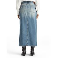 Снимка на SCOTCH&SODA WOMEN'S LONG VINTAGE WASHED DENIM SKIRT WITH FRONT SPLIT