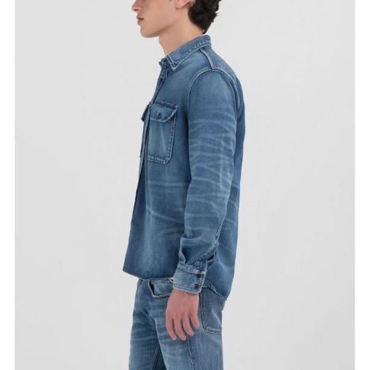 Снимка на REPLAY MEN'S COTTON-BLEND DENIM SHIRT