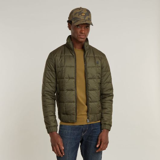 Show details for G-STAR MEN'S MEEFIC QUILTED JACKET IN GREEN 1 - FanPoint Picture of G-STAR MEN'S MEEFIC QUILTED JACKET IN GREEN 1