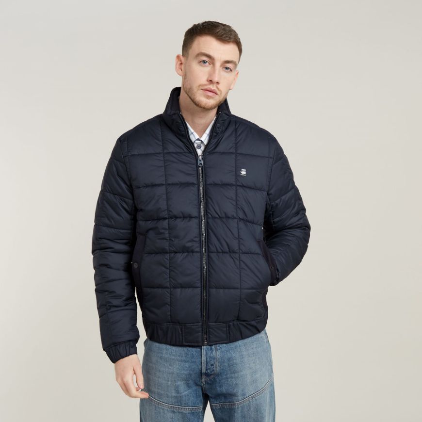 Picture of G-STAR MEN'S MEEFIC QUILTED JACKET IN DARK BLUE