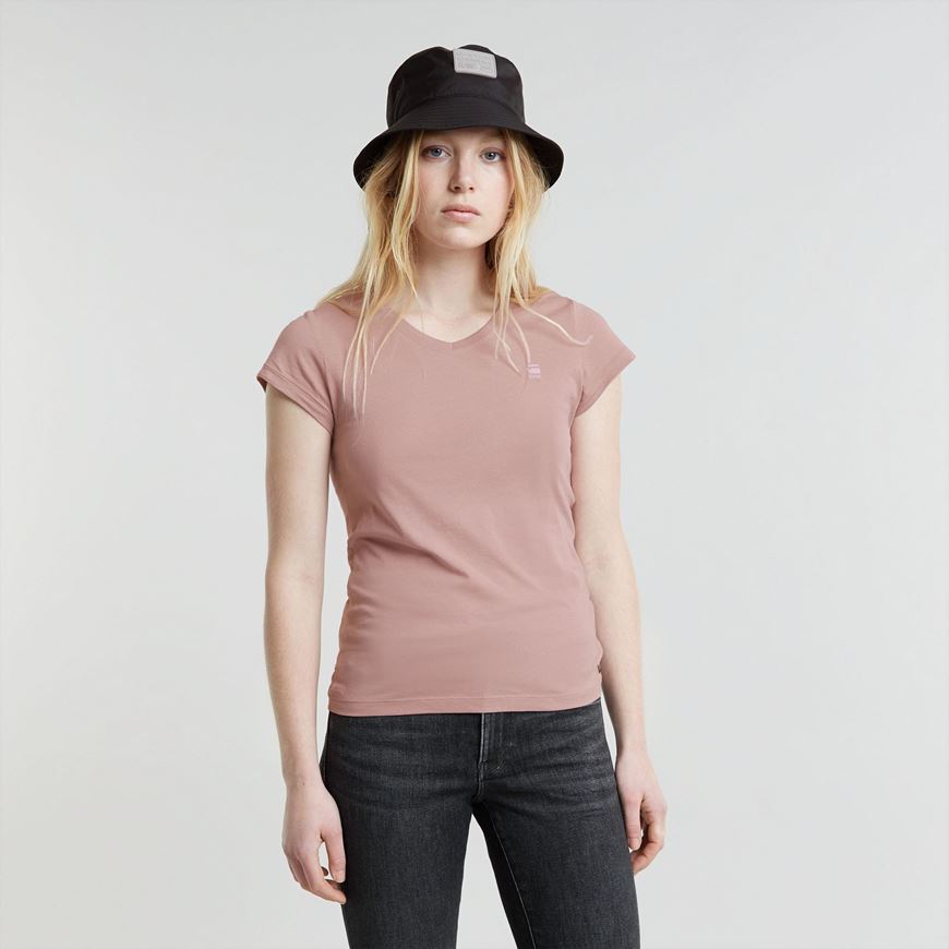 Снимка на G-STAR RAW WOMEN'S EYBEN SLIM V-NECK T-SHIRT 2.0